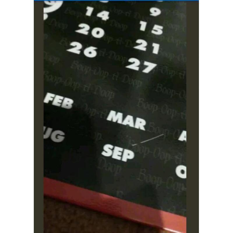 Betty Boop calendar&magnet