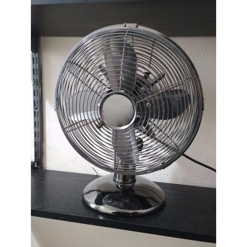 Metal desk fan