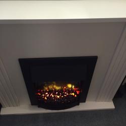 CREAM ELECTRIC FIREPLACE SUITE