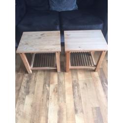 Pair of side tables