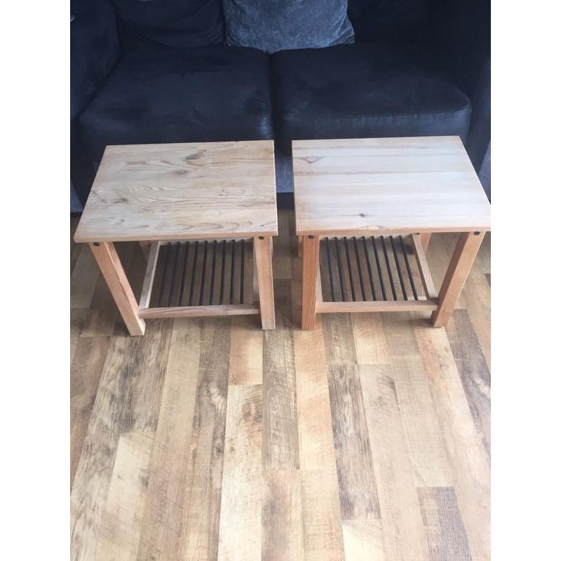 Pair of side tables