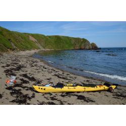 Prijon Kodiak Expedition Sea Kayak w/ rudder, well used but very seaworthy, huge storage capacity