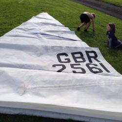 Cruiser mainsail 14m at luff and 5.3m foot