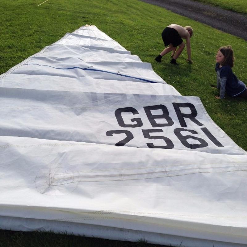 Cruiser mainsail 14m at luff and 5.3m foot