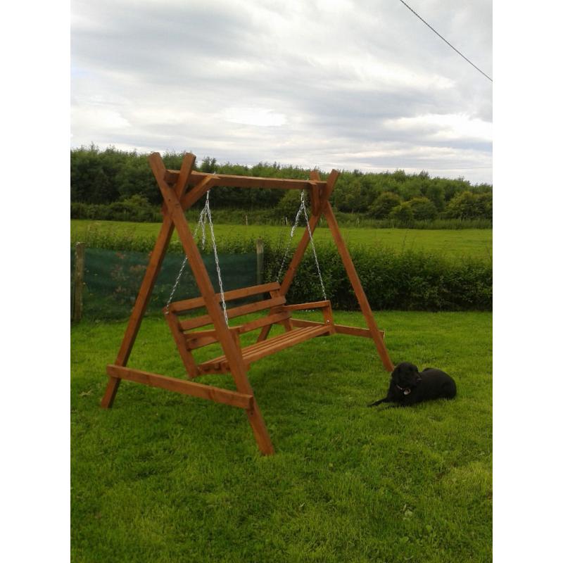 Wood swing seat 7ft by 6 ft local delivery option