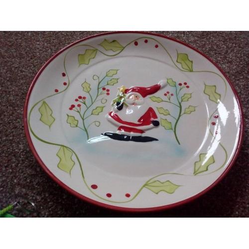 Christmas design plate . New