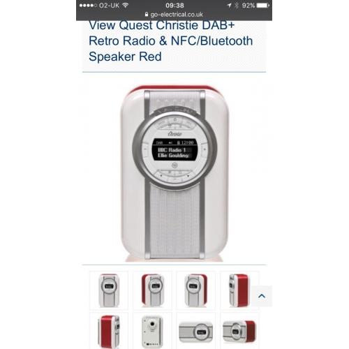 Christie dab radio brand new red