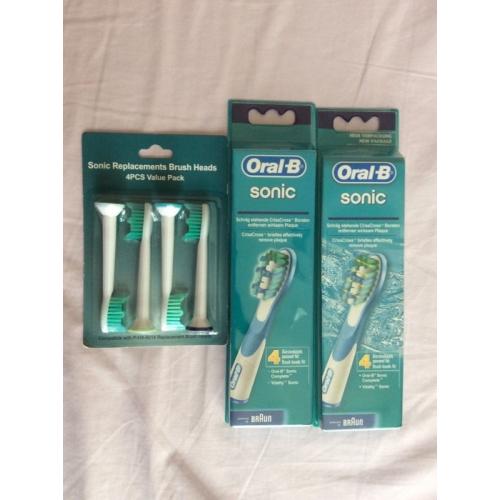 OralB Sonic toothbrush heads