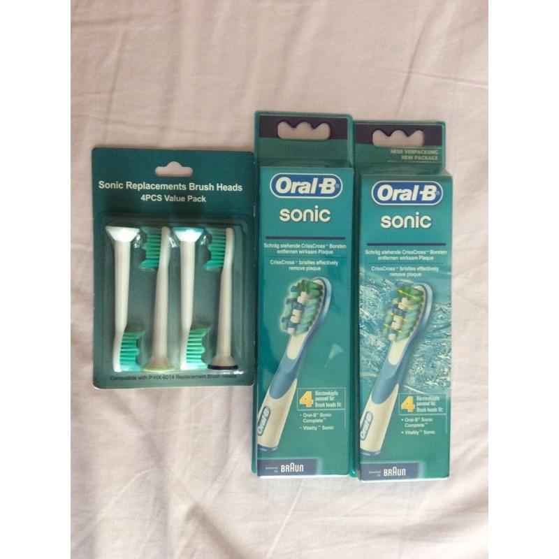 OralB Sonic toothbrush heads