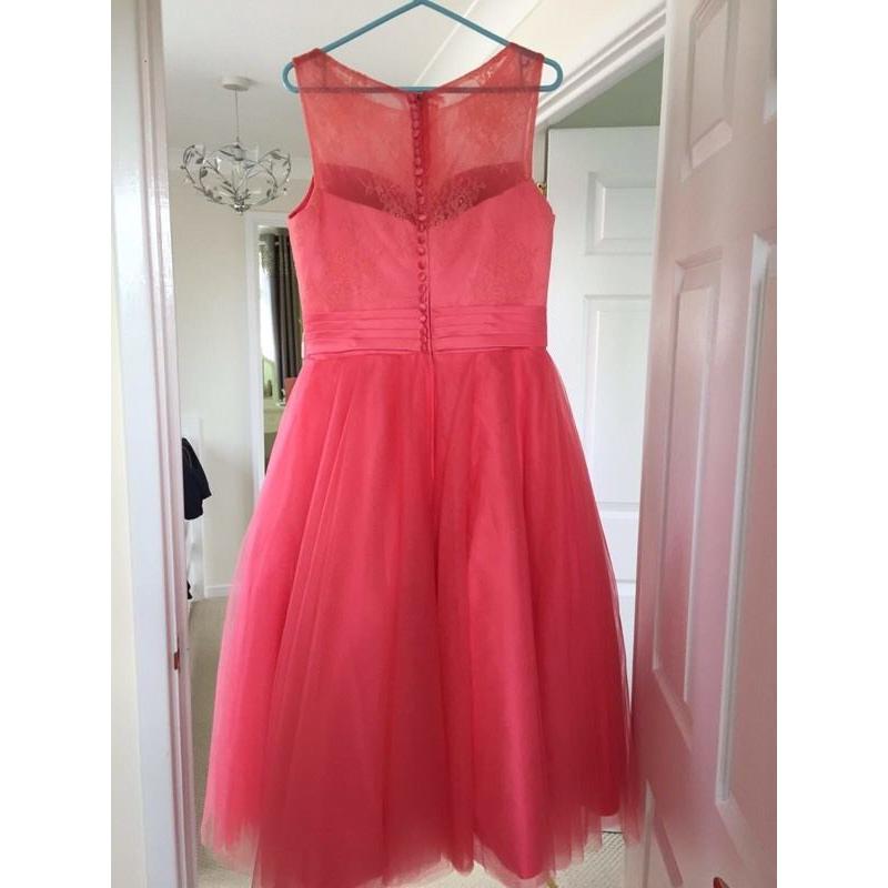 BRAND NEW Coral bridesmaid / prom dress - size 16/18