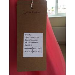 BRAND NEW Coral bridesmaid / prom dress - size 16/18
