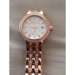 Mk rose gold ladies watch