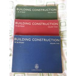 J K McKAY BUILDING CONSTRUCTION BOOKS