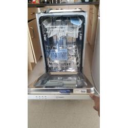 Indesit built in integrated slimline dishwasher