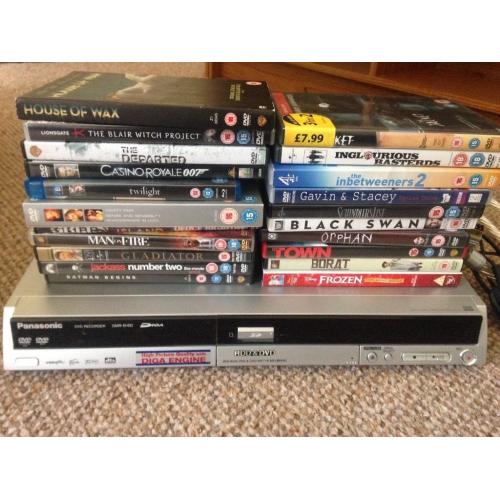 DVD selection (25 movies) +/- Panasonic DVD player