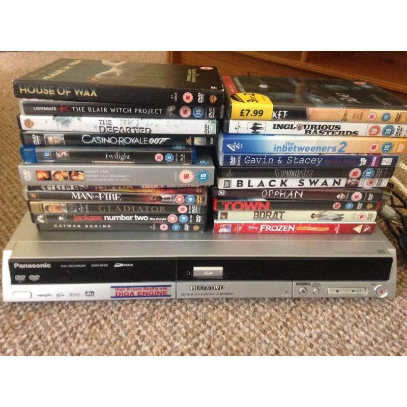 DVD selection (25 movies) +/- Panasonic DVD player