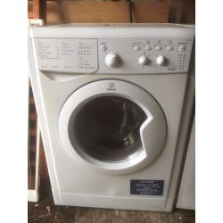 Indesit IWDC6105 white washer dryer for sale - fits under standard counter