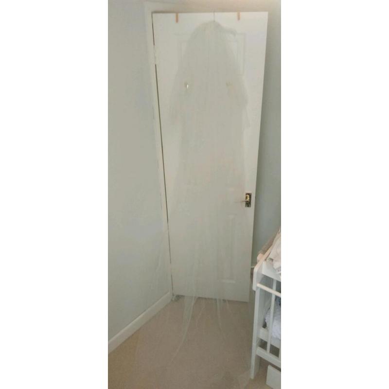Ivory cathedral length Wedding Veil