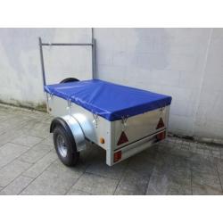 New galvanised 5x3 trailers with waterproof cover ladder rack spare jockey lock