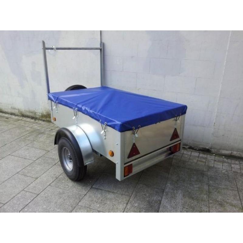 New galvanised 5x3 trailers with waterproof cover ladder rack spare jockey lock