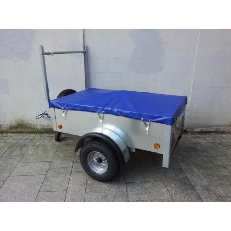 New galvanised 5x3 trailers with waterproof cover ladder rack spare jockey lock