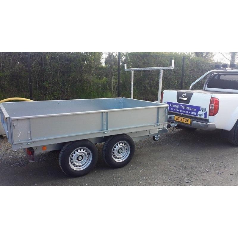 8x5 DROPSIDE BUILDERS TRAILER ALSO AVAILABLE WITH REMOVABLE MESHSIDES