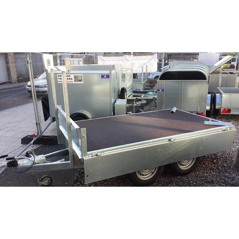 8x5 DROPSIDE BUILDERS TRAILER ALSO AVAILABLE WITH REMOVABLE MESHSIDES