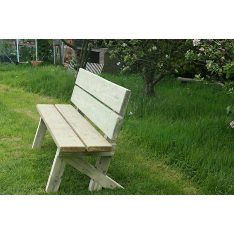 Garden seat garden furniture railway sleeper garden bench Loughview Joinery Ltd