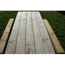 Sleeper table railway sleeper bench garden bench seat garden furniture set Loughview Joinery