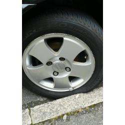 Fiesta ka alloy wheels x4 3x new tyres
