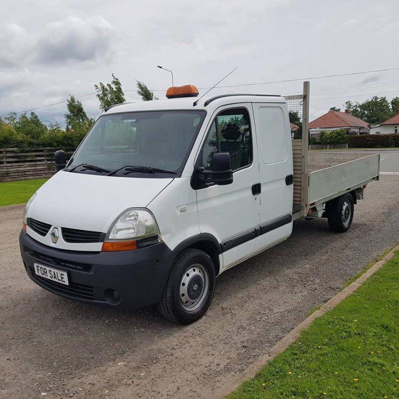 NO VAT 2009 58 RENAULT MASTER 2.5 DCI 120, DROPSIDE, CREWCAB PICKUP, PX WELCOME