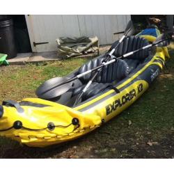 Inflatable two man kayak used once
