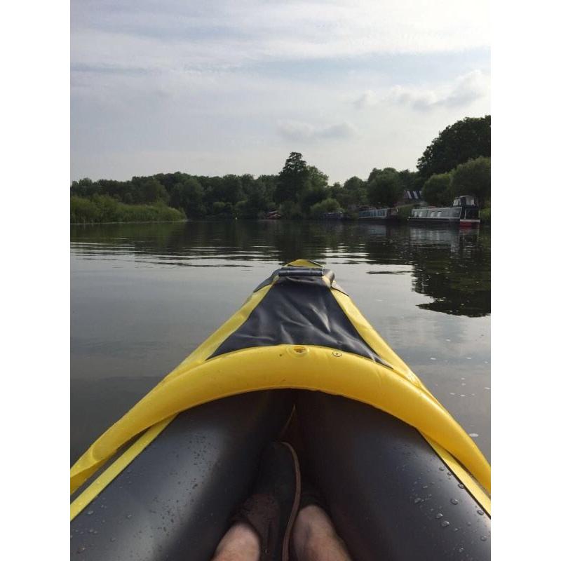 Inflatable two man kayak used once