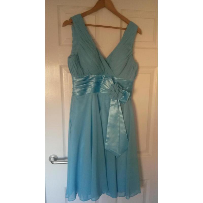 Light blue chiffon dress