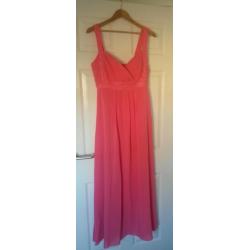 Hot pink full length dress