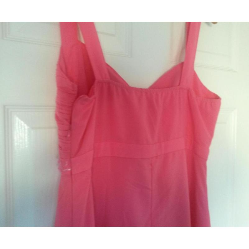 Hot pink full length dress
