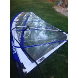 Windsurf board and sail set - ideal for beginner