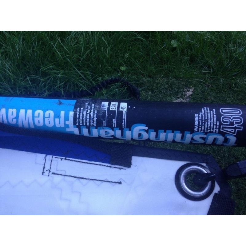 Windsurf board and sail set - ideal for beginner