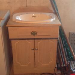 Bathroom sink and vanity unit,