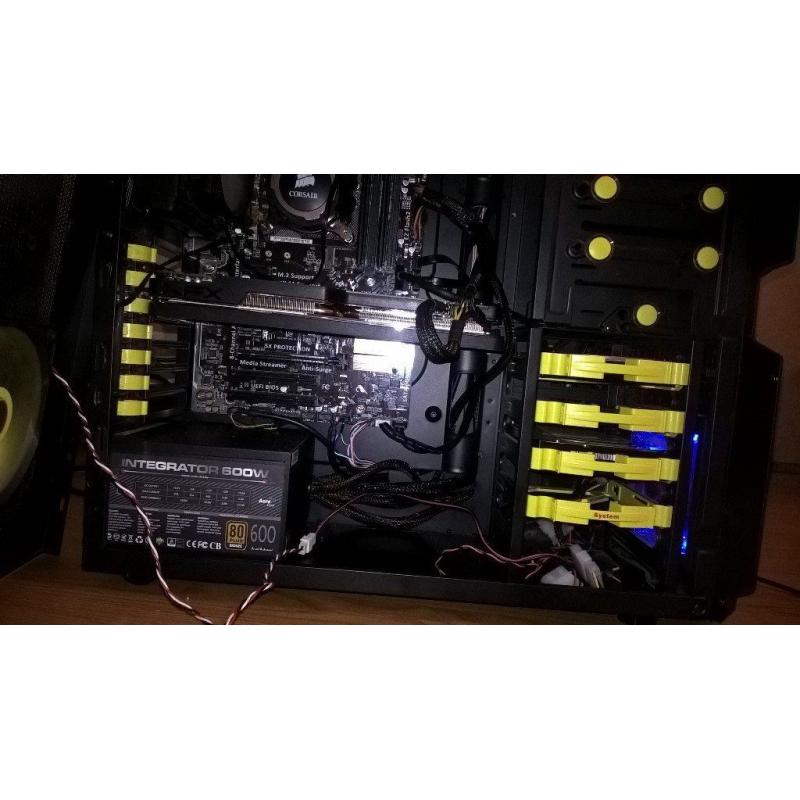 Very High Spec Gaming PC - Water Cooled i5 4690K at 4.5Ghz, 3GB AMD R9 280x, 16GB RAM.