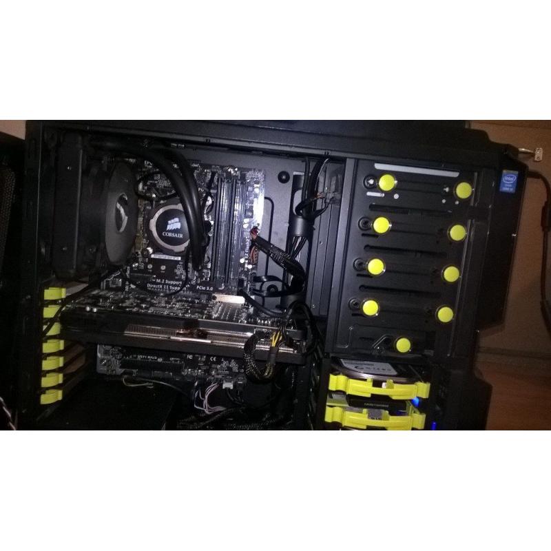 Very High Spec Gaming PC - Water Cooled i5 4690K at 4.5Ghz, 3GB AMD R9 280x, 16GB RAM.