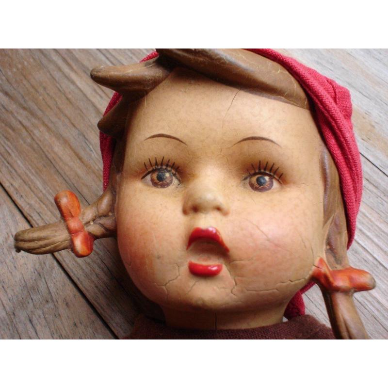 Hummel rubber Doll---Berti Little Shopper--For the Collector