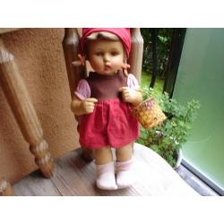 Hummel rubber Doll---Berti Little Shopper--For the Collector