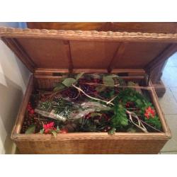 Wicker storage chest