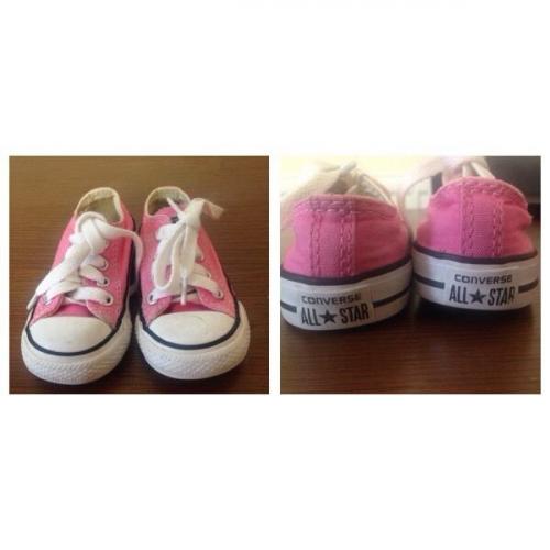 Toddler pink size 4 converse