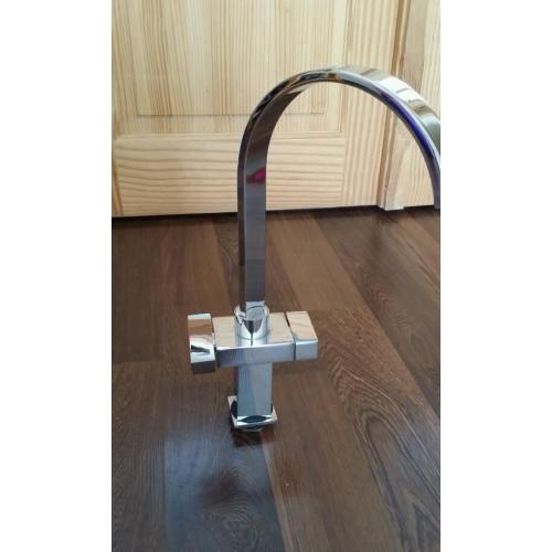 Tap for kitchen solid chrome plated stainless