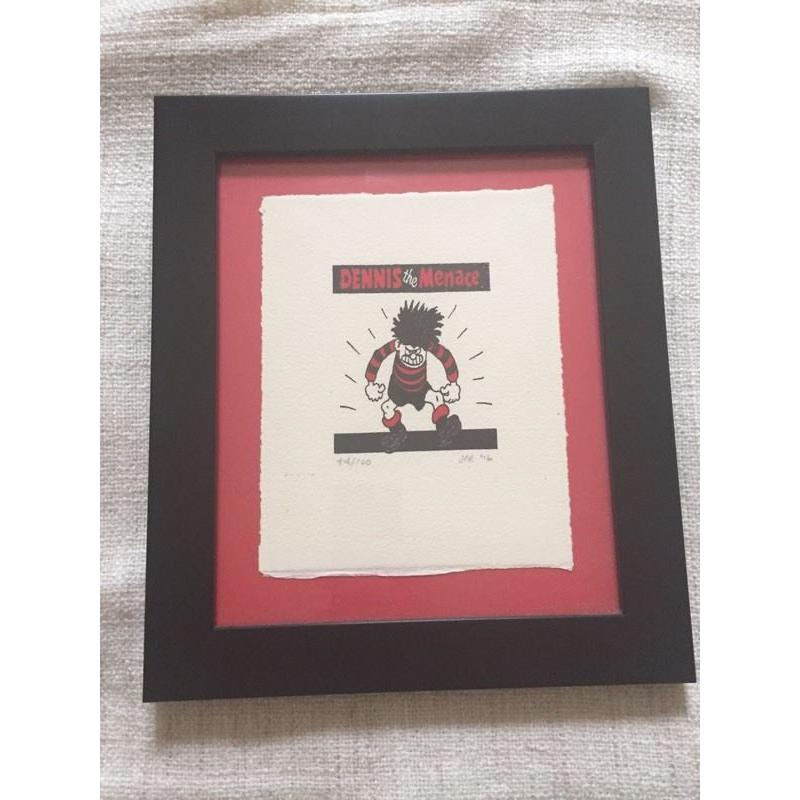Limited Edition Dennis the Menace framed print