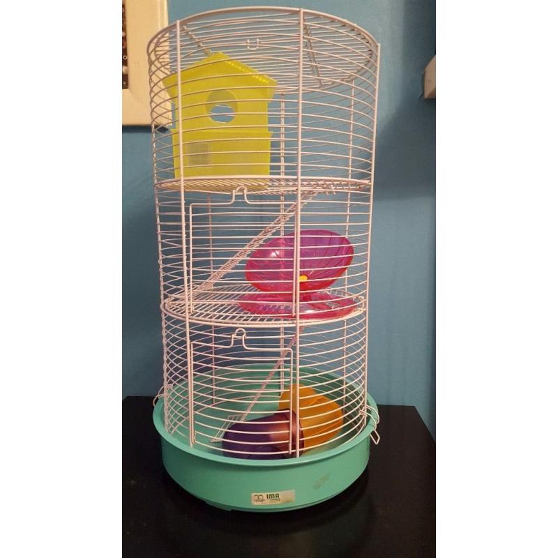 3 Tier Hamster Cage with Toys/House