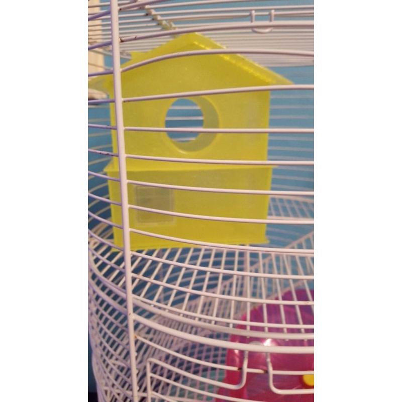 3 Tier Hamster Cage with Toys/House