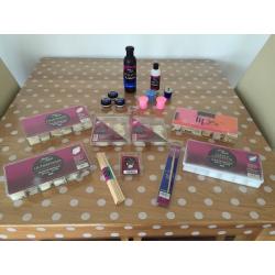 Selection of acrylic nail products and nail tips